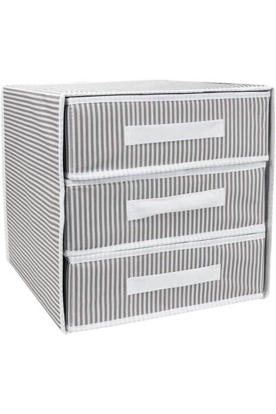 Nacario منظم خزانة ملابس قابل للطي من NrcrioShop بثلاثة أدراج، منظم للغسيل، ص...