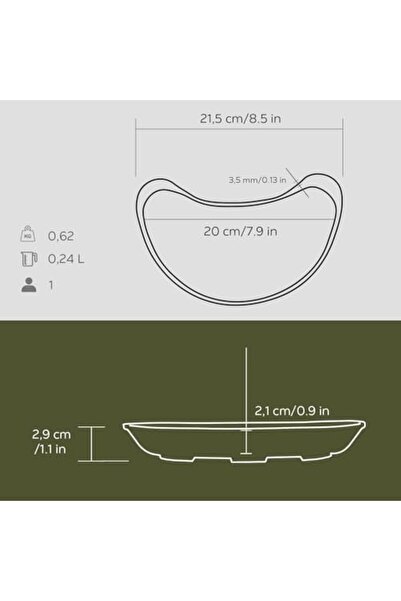 Nacario Nrcrioshop Lava Kidney Fajita Set Bowl 1201248