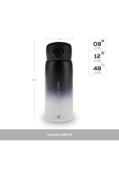 Nacario Nrcrioshop Skyfall Steel Leak-Proof Thermos 500 ml Black 1201248