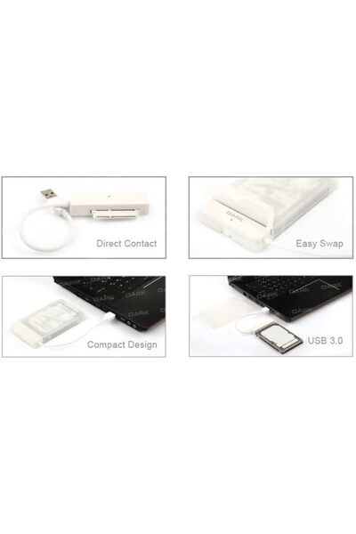 Nacario Nrcrioshop Dk-Ac-Dse24U3, E24 2.5" USB 3.0 Transparent Sata Disk Box ...