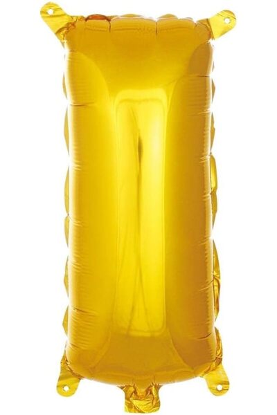 Nacario NrcrioShop I Harfi بالون ملون مقاس 16 بوصة 36 سم (ذهبي) 1201248