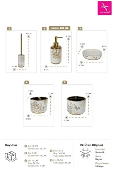 Nacario نركريوشوب طقم إليانورا 5 قطع 1201248