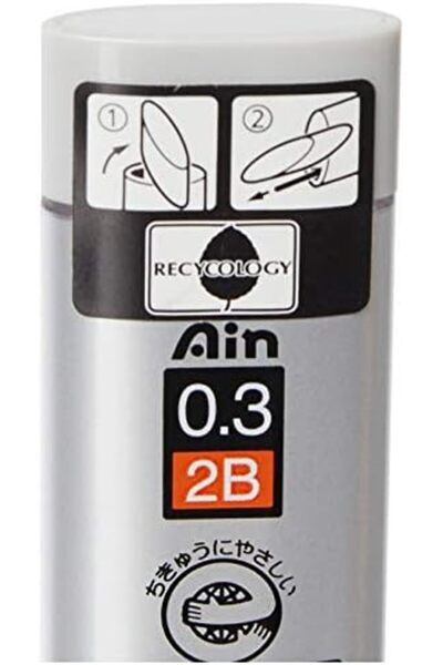 Nacario نبريكرو شوب رؤوس أقلام رصاص ميكانيكية، 15 قطعة، 0.3 مم، 2B 1201248