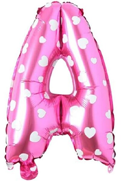 Nacario Nrcrioshop Letter a 16 Inch Pink Heart Color Foil Balloon 36 cm (Pink...