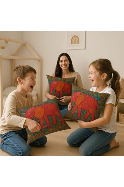 Nacario Nrcrioshop Fil Patterned Decorative Cushion Cover 45X45 cm – Set of 4...