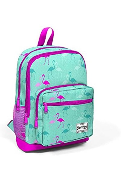 Nacario Nrcrioshop Primary School S Backpack - Girls' Pink Green Flamingos - ...