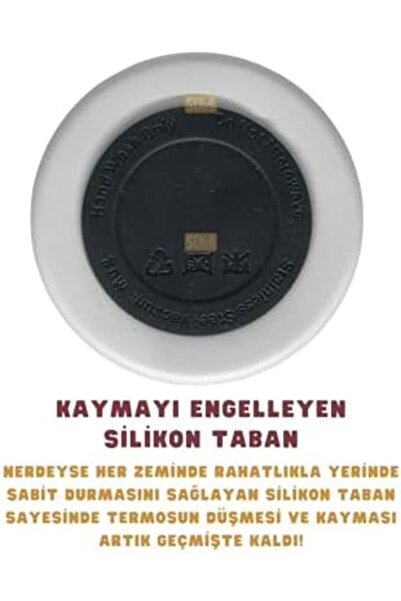 Nacario NrcrioShop ترمس من الفولاذ المقاوم للصدأ مزدوج الطبقات سعة 650 مل، يح...