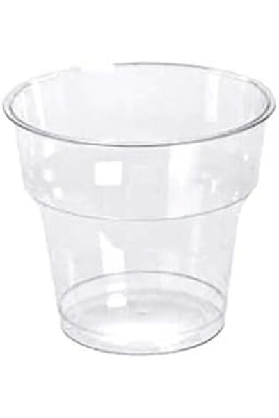 Yıldızan karasushop Poppy Şeffaf Plastik Kristal Bardak - 180 Cc. - 180 Ml. -...