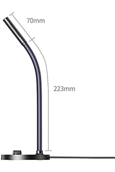 Nacario Nrcrioshop Pc Computer Microphone with Desktop Stand and USB Input Bl...