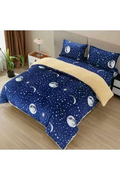 FAMILYDESIGN COCOLINO LINEN WITH FUR, 4 PIECES, FAMILY DESIGN