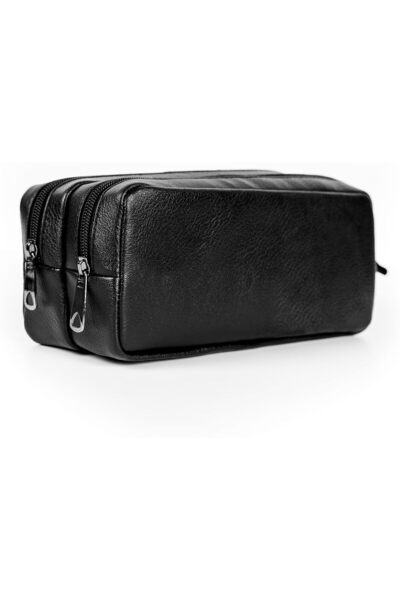 Yıldızan Esnshop Gözde Proje Leather Double Eyed Pencil Case - Makeup Bag 120...