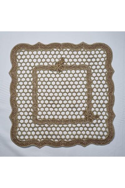 Nacario NrcrioShop طبق سوبلا على شكل قرص العسل مصنوع يدويًا - ديكور مطبخ عصري...