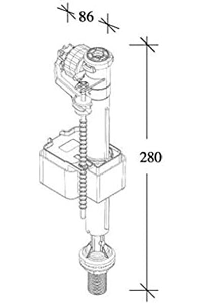 Nacario طقم داخلي لخزان المرحاض من NrcrioShop Klozet Sıamp 101 Bas Flatör 201...