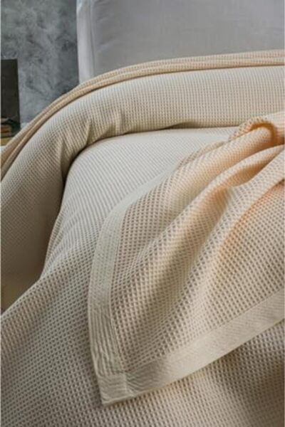 Nacario مكيف هواء NrcrioShop قماش بيكي، 100% قطن خلية نحل قماش بيكي، فور سيزو...