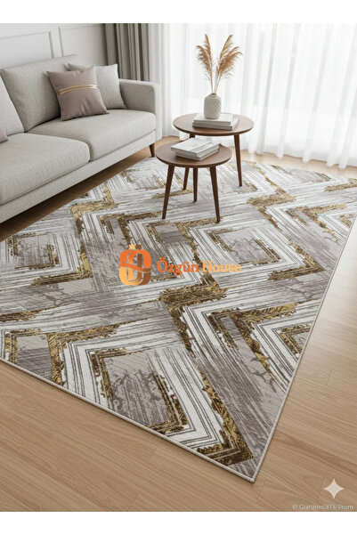 Dinarsu Elite Modern Jel Tabanlı Kaymaz Halı