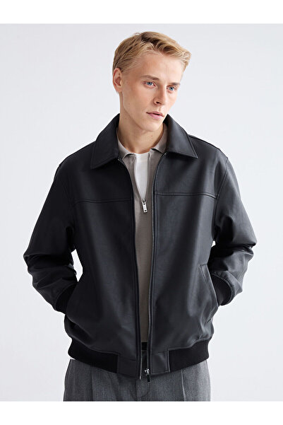 LC Waikiki RMZ GİYİM ΠΡΟΣΦΟΡΕΣ ΤΕΛΟΥΣ ΣΕΖΟΝΗΣ Μαύρο πουκάμισο με γιακά σε καν...