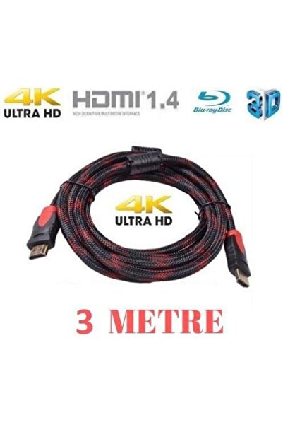 Nacario Nrcrioshop HDMI Cable Gold End 1.4B 3D 3 Meters Tv Connection 4240 12...