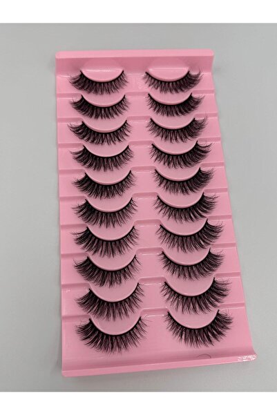 Glamura Lashes Maxi Set 10 Pairs False Eyelashes - Variety of Looks, Easy App...