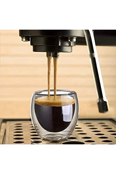 Nacario طقم أكواب زجاجية للإسبريسو من نركريوشوب، طبقتين، قطعتين، 80 مل، 1201248