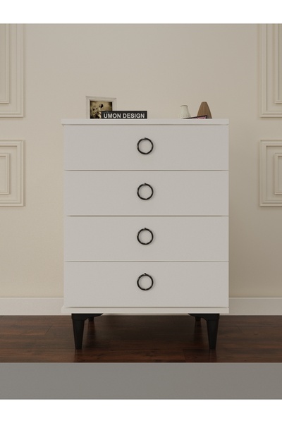 umondesign 4 Çekmeceli Şifonyer Ayaklı Şifonyer Çamaşırlık
