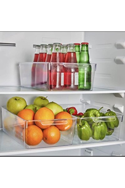 Yıldızan esnshop 1 قطعة صندوق تنظيم الثلاجة فائق المتانة غير قابل للكسر شفاف ...