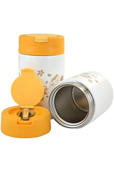 Nacario ترمس داخلي من الصلب من نركريوشوب 500 مل برتقالي مع ملعقة فولاذية Tx-6...