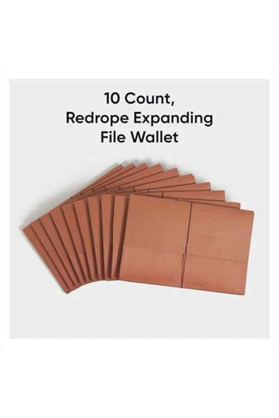 Yıldızan Esnshop Redrope Expanding File Wallet, Expanding File Organizer, Acc...