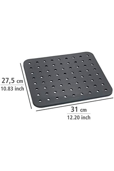 Nacario حصيرة حوض الحمام من NrcrioShop، حصيرة حوض حمام زجاجية مربعة باللون ال...