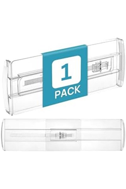 Nacario Nrcrioshop Adjustable Transparent Drawer Organizer, Plastic, Non-Adhe...