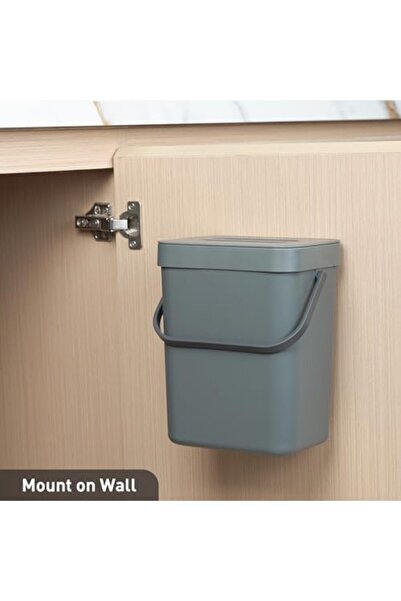 Nacario Nrcrioshop Eko Pure Mini Wall-Mounted Kitchen Trash Can with Lid, Foo...