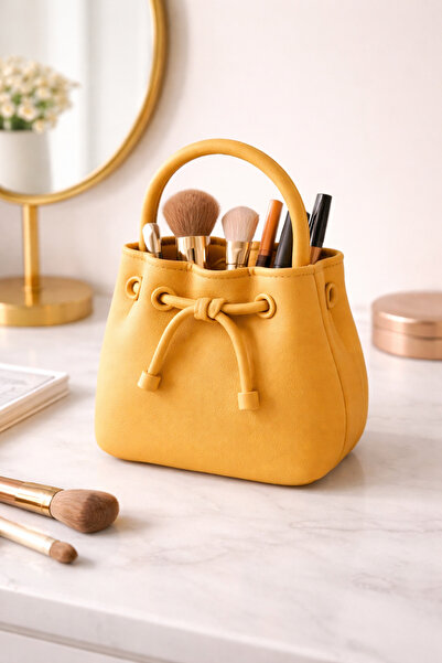Mayah Concept 3D Printed Drawstring Makeup Brush Holder Organizer – 4 Color O...