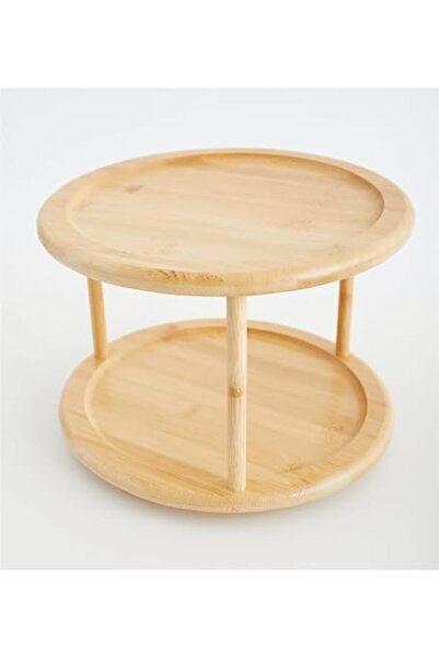 Nacario Nrcrioshop Janset Bamboo Two-Tier Rotating Presentation Stand, Spice ...