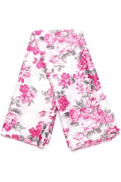 Nacario NrcrioShop زهور وردية مقاوم للبقع مفرش طاولة 1201248