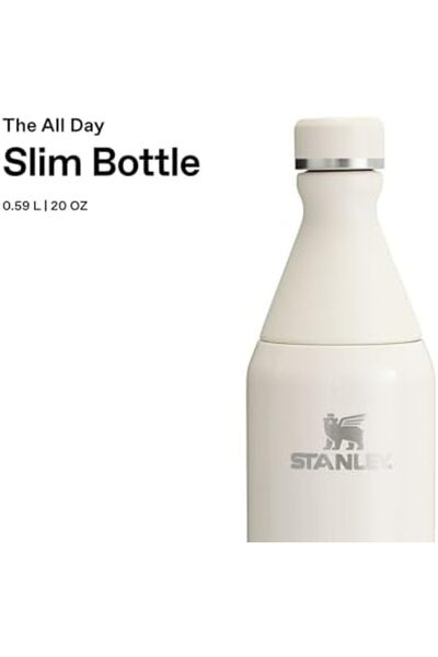 Nacario زجاجة مياه باردة نحيفة من نركريو شوب تدوم طوال اليوم، كريمي، 0.60 لتر...