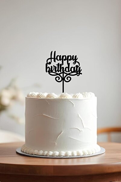 Yıldızan rivrstore Happy Birthday Doğum Günü Pastası Süsleme, Pasta Süsü, Yen...
