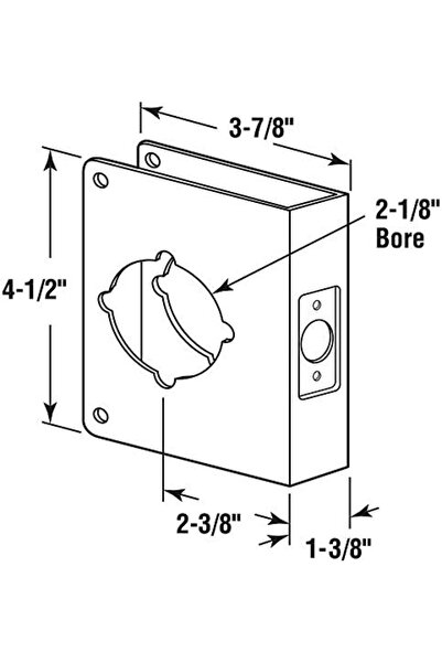 Nacario Nrcrioshop Mp10852 Lock and Door Amplifier, 2 – 1/8 In. X 2 – 3/8 In....