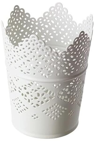 Nacario Nrcrioshop Skurar Candlestick, White-11 Cm, Metal, White, 12 X 12 X 9...