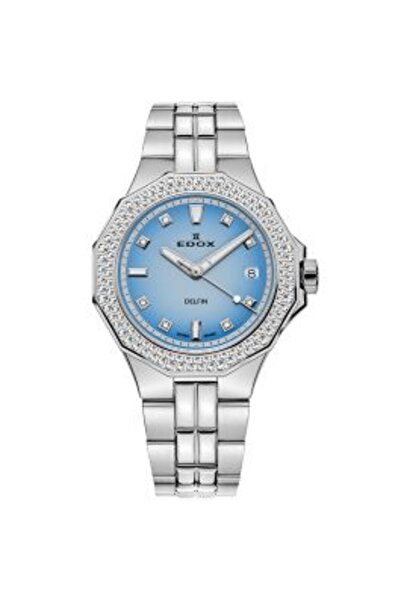 Edox 53020-3D120M-BUCND Delfin Diamond Diver Ladies Watch 38mm 20ATM