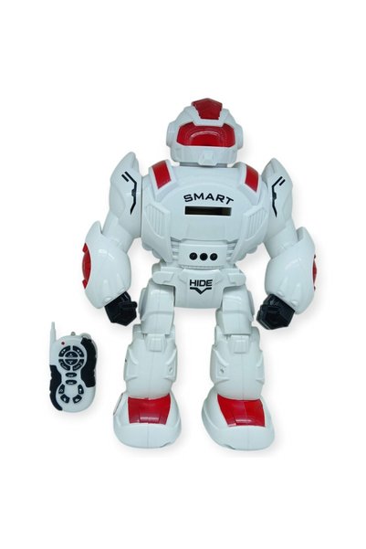 Sensörlü ve Uzaktan Kumandalı İnteraktif Robot 35 cm - Kırmızı (Lisinya)
