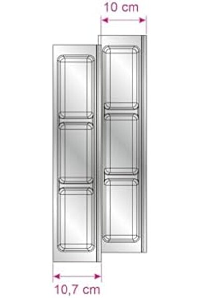 Yıldızan Newshpings Kitchen Drawer Cutlery Holder, Three Compartment Module 1...