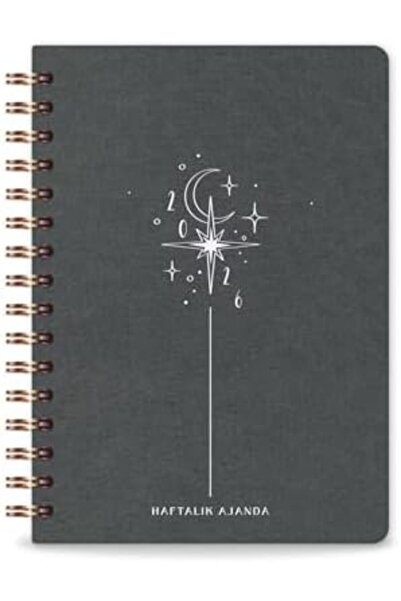 Nacario NrcrioShop 2026 مفكرة أسبوعية حلزونية مقاس A5 – غلاف صلب مقاوم للأوسا...