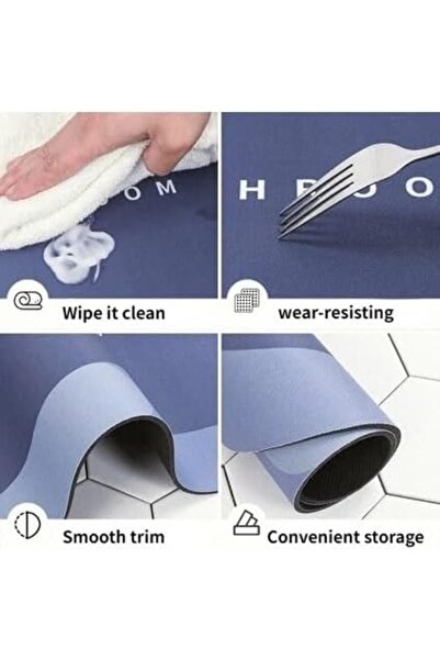 Nacario Nrcrioshop Netmarkt Modern Design Bath Mat , Super Absorbent, Non-Sli...