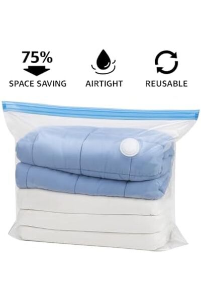 Nacario Nrcrioshop Vacuum Storage Bag 80X100 cm – 75% Space Saving, Durable Z...