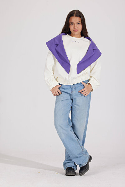 Obaha Sweater with embroidered coat collar