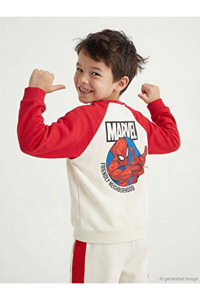 LC Waikiki Quality Parts from Çelebi Store Spiderman Printed Boys' Sweatshirt
