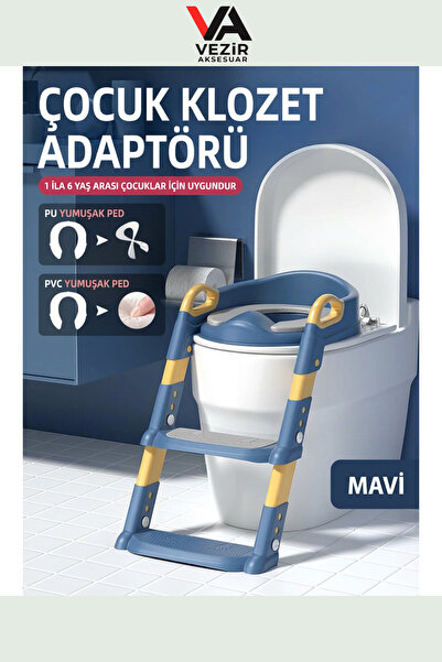 BUFFER®PX Merdivenli Tuvalet Eğitimi Aparatı | Çocuk Klozet Adaptörü, Güvenli...