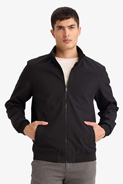 DeFacto Regular Fit Stand Collar Zippered Coat F8451Ax26Sp