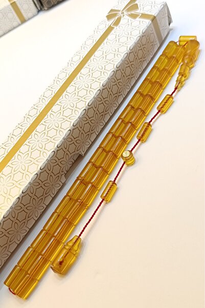 hobihanem 6*10 mm Usta İşçilikli İmzalı Hediyelik Orijinal Zar Kehribar Tesbih