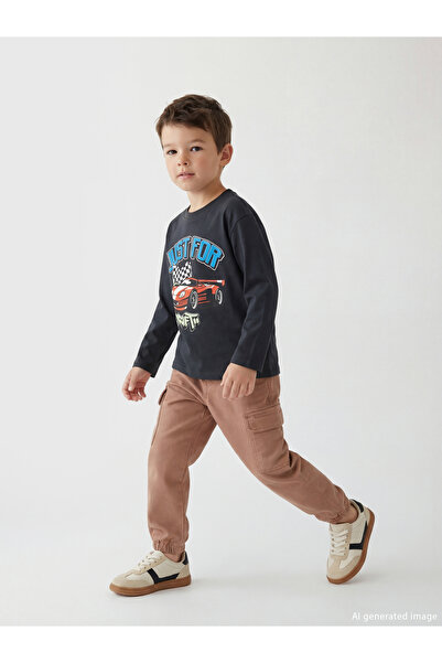 LC Waikiki Shining Choices by Shining Store Boys' Cargo Pants with Waist Cord