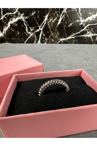 Mutenaura Steel Croissant Model Adjustable Ring